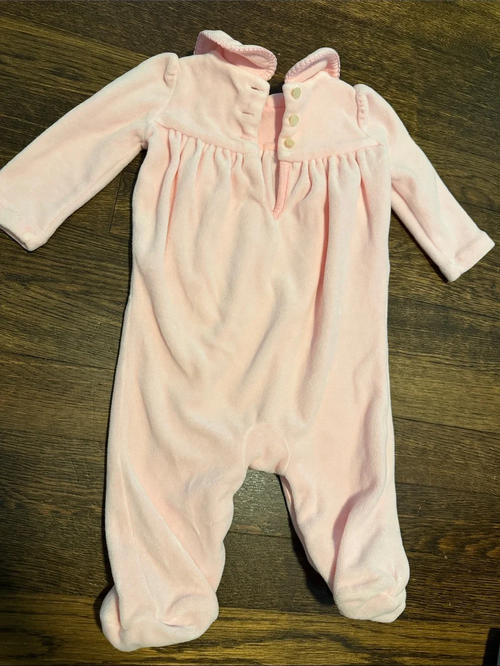 Ralph Lauren Pale Pink Footed One-Piece Romper
